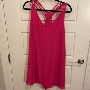 Pink mini dress